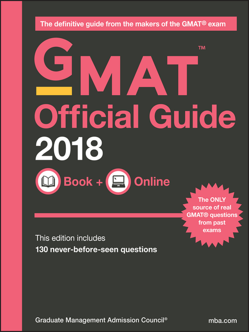 Title details for GMAT Official Guide 2018 by GMAC (Graduate Management Admission Council) - Available
